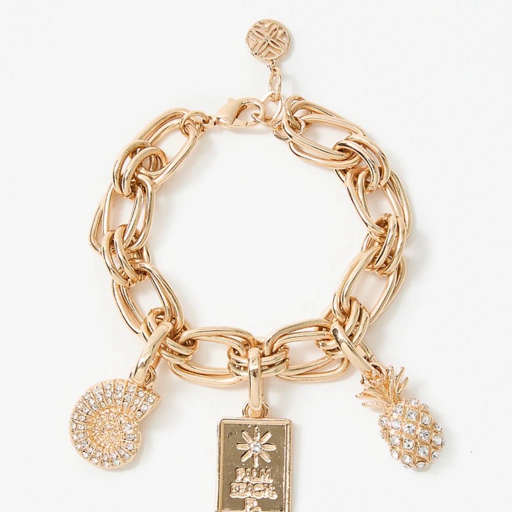 NWT Lilly Pulitzer Charm Bracelet